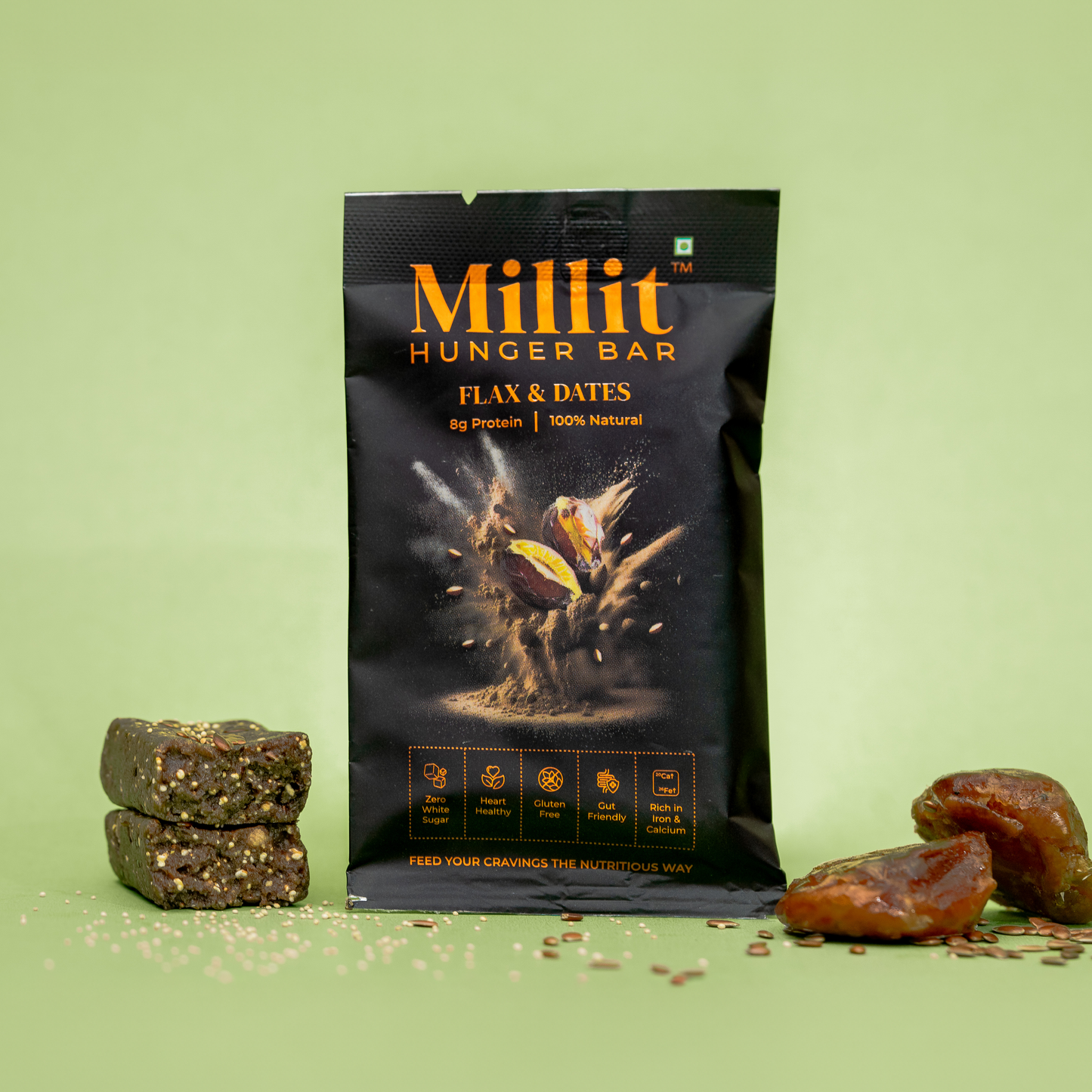 Flax & Dates - Millit Hunger Bar